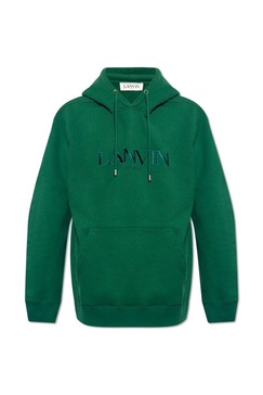 Lanvin Logo Embroidered Loose-Fitting Hoodie