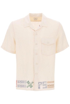 Ps Paul Smith Bowling Shirt With Cross Stitch Embroidery Details