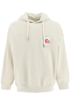 Emporio Armani Logo Patch Drawstring Hoodie