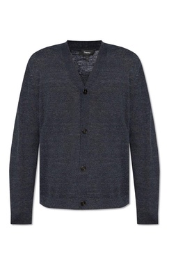 Theory Buttoned V-Neck Cardigan