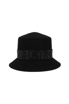 Maison Michel Stud Embellished Fedora Hat