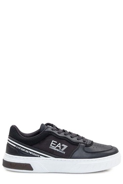 Ea7 Emporio Armani Logo-Patch Panelled Lace-Up Sneakers