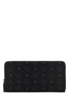 MCM Aren Monogram-Printed Zip-Around Wallet