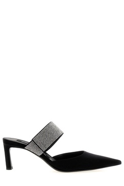 Sergio Rossi Paris Pointed-Toe Mules