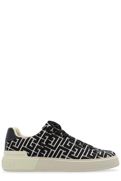 B Court Monogram Jacquard Low-Top Sneakers