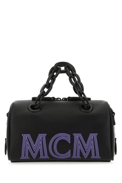 MCM Boston Logo Detailed Mini Crossbody Bag