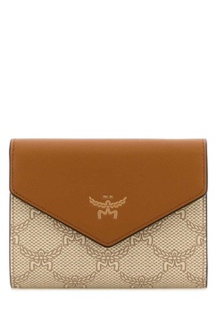 MCM Logo-Printed Tri-Fold Wallet