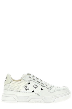 MCM Skyward Logo Printed Lace-Up Sneakers