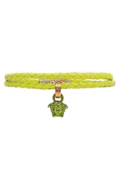 Versace Medusa Charm Woven Necklace