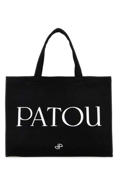 Patou Logo-Printed Top Handle Bag