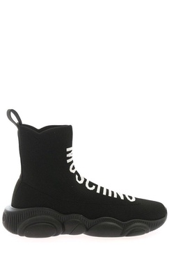 Moschino Logo Detailed High Sock Sneakers