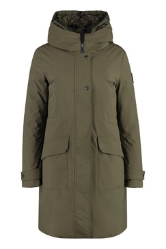 Woolrich Hooded Mid-Length Parka Coat