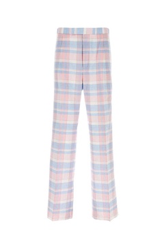 Thom Browne Man Embroidered Cotton Pant