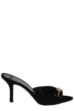 Elisabetta Franchi Logo-Plaque Slip-On Sandals