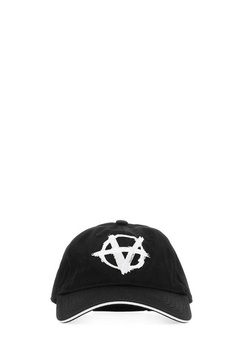 Vetements Logo Embroidered Curved-Peak Baseball Cap