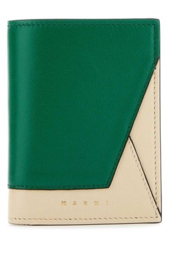 Marni Woman Two-Tone Leather Wallet