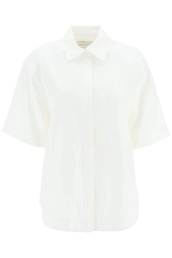 Loulou Studio Buttoned Short-Sleeved Shirt