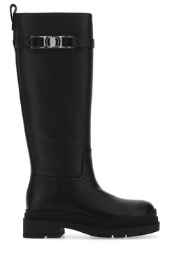 Salvatore Ferragamo Woman Black Leather Ryder Boots