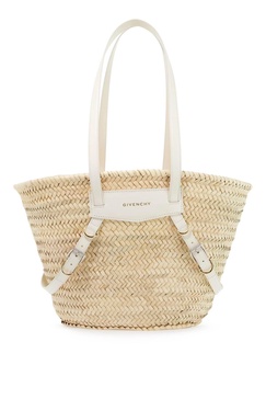 raffia voyou medium shoulder bag