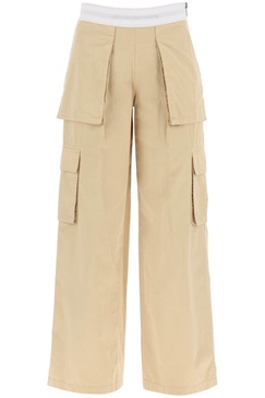 Alexander Wang Rave Cargo Pants With Elastic Waistband