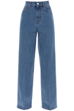 organic cotton wide leg jeans.