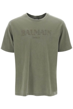 Balmain Vintage Logo Embroidered T-Shirt