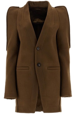 "melton wool metro blazer coat in