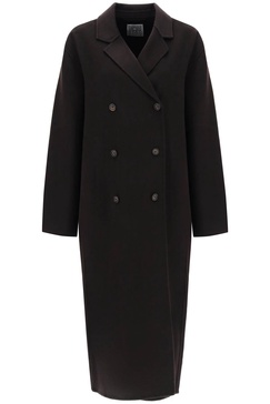 oversized double-breasted wool coat