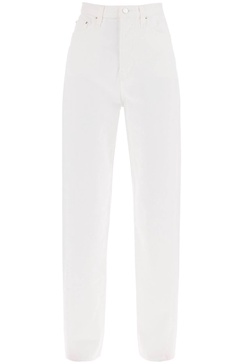 twisted seam straight jeans