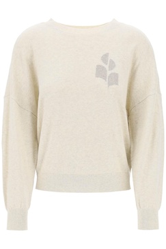 Isabel Marant Etoile Marisans Sweater With Lurex Logo Intarsia