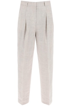 tailored trousers with double pleat