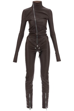 jumpsuit in leather