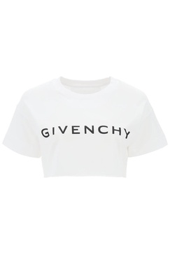 Givenchy Women Logo Cropped T-Shirt