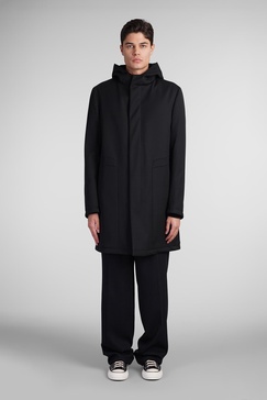 Tagliatore Clift Tr Coat in Black