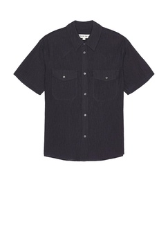 Western Seersucker Short Sleeve Shirt