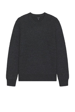 Cash Basketweave Crew Sweater