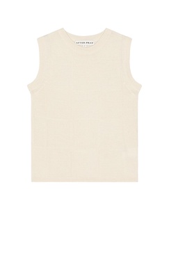 Damier Sleeveless Knit Top