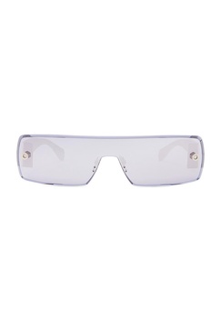 Lettering Logo Rectangular Sunglasses