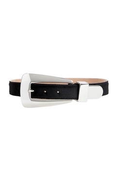 Lucca 30mm Silver Buckle Belt