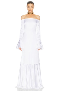 Zarina Off Shoulder Trumpet Gown