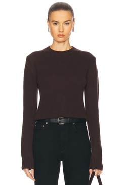 Cashmere Easy Long Sleeve Crewneck Sweater