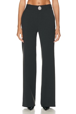 Crystal Embellished Slit Trouser