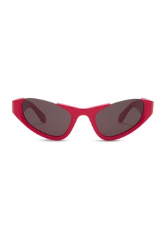 Lettering Logo Cat Eye Sunglasses