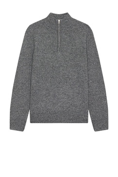 Cash Blend Quarter Zip Sweater