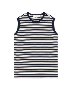 Stripe Sleeveless Tee