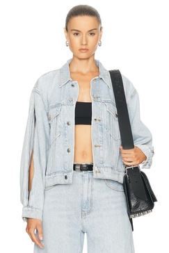 Zipped Sleeve Trucker Jacket