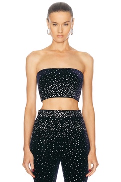 Crystal Velvet Crop Top