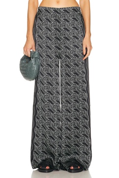 Printed Wide Leg Trouser