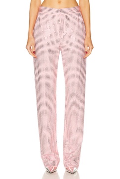 Crystal Embellished Straight Leg Pant