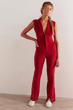 CRVY Ring The Alarm Corduroy One-Piece